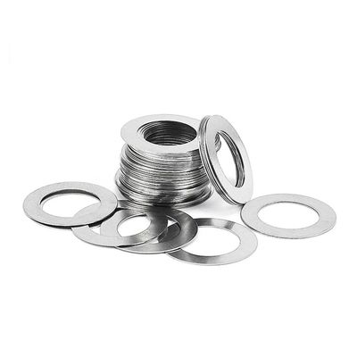 50-Piece 8 mm ID × 12 mm OD × 0.2 mm Ultra-Thin 304 Stainless Steel Flat Washers
