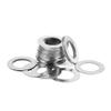 50-Piece 8 mm ID × 12 mm OD × 0.2 mm Ultra-Thin 304 Stainless Steel Flat Washers view 1