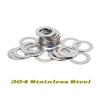 50-Piece 8 mm ID × 12 mm OD × 0.2 mm Ultra-Thin 304 Stainless Steel Flat Washers view 3