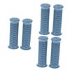 iplusmile 3-Pair Vintage TPU Bicycle Handlebar Grips, Non-Slip Ergonomic Shock-Absorbing, Blue view 1