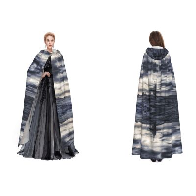 LPWTYCBV Giant Atomic Ship Hooded Cape for Halloween and Costume Parties