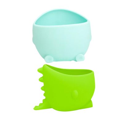 Amosfun Set of 2 Silicone Flower Pots for Home and Desk Decor