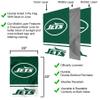 WinCraft Double-Sided New York Jets Logo Banner view 3