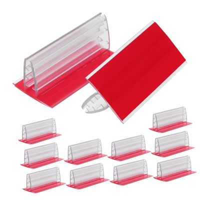 OUNONA 60-Piece Self-Adhesive Sign Holder Frames for Table Numbers, Price Tags, and More
