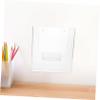 MOLUCKFU Transparent Acrylic Wall Brochure Holder for Documents and Papers, Space-Saving Wall Mount for Office and Home view 2