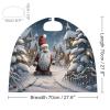 Reversible Halloween Cloak with Christmas Snow Print view 2