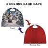 Reversible Halloween Cloak with Christmas Snow Print view 3