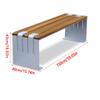 MANAFEEL Outdoor Park Bench with Backrest, 150 cm W view 2