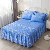Extra-Deep Ruffled Bed Skirt, Microfiber Fitted Sheet, 200 x 220 cm view 1