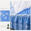 Extra-Deep Ruffled Bed Skirt, Microfiber Fitted Sheet, 200 x 220 cm view 2