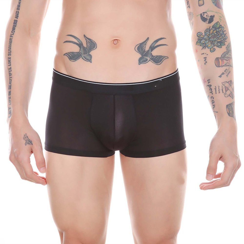 Bauzuoyo Men's Basic Boxer Briefs, Slim Fit and Breathable