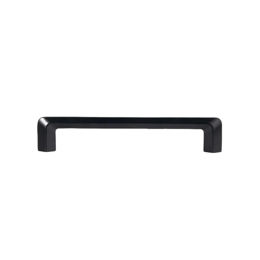 American-Style Kitchen Cabinet Handles, Glossy Black, for Drawers and Cabinet Doors, 160 mm, 1 Piece