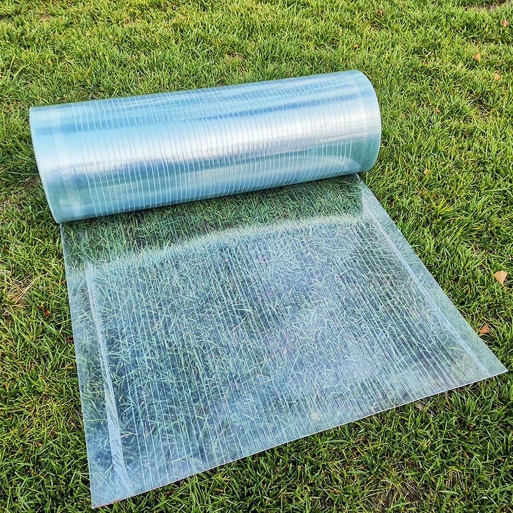 Weather-Resistant Outdoor Roof Panels, 0.8 mm Transparent Polycarbonate, 1.2 x 2 m