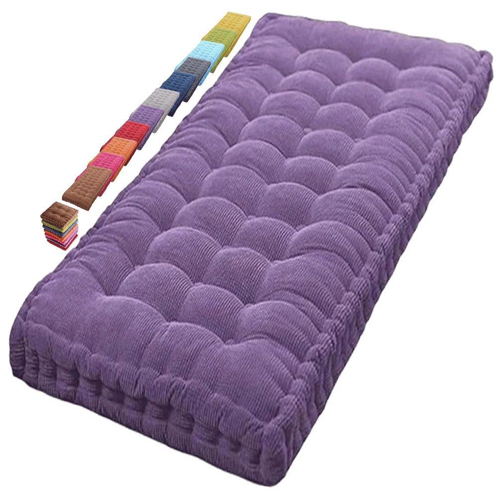 8–10 cm Thick Bench Cushion, 80 × 35 cm, Washable Indoor/Outdoor Seat Pad