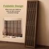 10-Panel Folding Wooden Room Divider with Detachable Base, 200 cm Tall view 4