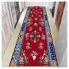 Siunwdiy Red Vintage Kitchen Runner Rug, Low-Pile Moroccan Style, 70 x 290 cm view 2