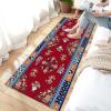 Siunwdiy Red Vintage Kitchen Runner Rug, Low-Pile Moroccan Style, 70 x 290 cm view 4