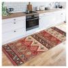 Siunwdiy Red Moroccan Runner Rug, 80 x 150 cm, Non-Slip, Washable view 3