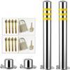 MekUk Stainless Steel Security Bollards, 2-Pack view 1