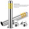 MekUk Stainless Steel Security Bollards, 2-Pack view 3