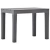 HEFZGDB Brown Plastic Garden Table Set with 2 Benches view 3