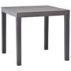 HEFZGDB Brown Plastic Garden Table Set with 2 Benches view 4