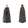 LPWTYCBV Brown Hooded Cloak with Horse Motif, Perfect for Halloween and Costume Parties view 1
