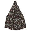 LPWTYCBV Brown Hooded Cloak with Horse Motif, Perfect for Halloween and Costume Parties view 2