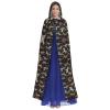 LPWTYCBV Brown Hooded Cloak with Horse Motif, Perfect for Halloween and Costume Parties view 3
