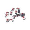 20-Piece 3 × 6 × 2.5 mm SMD Tactile Switches, 2-Pin, White/Red Button Head view 3
