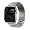 TECH PROTECT SteelBand Watch Band - Metal Replacement Band, Elegant Strap | Compatible with Apple Watch 4/5/6/7/8/SE/Ultra | Titanium view 1