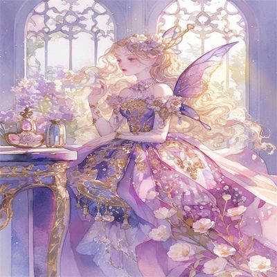 LFYNIORS Adult Fairy Cross-Stitch Kit, 11-Count, 40 x 50 cm, DIY Pre-Printed Starter Set