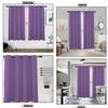 CHENG Blackout Eyelet Curtain Panels, Thermal Insulating, 200 x 200 cm (H x W), Violet, 2-Piece Set view 3