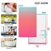 CHIFIGNO Blue-Pink Gradient Cotton Hand Towels, Decorative Guest Bathroom Towels, Kitchen Towel, Salon Towels, 40.6 x 71.1 cm view 2
