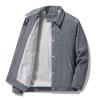 SRZYMJ Men's Wool Coat, Thick Winter Transitional Coat, Winter Coat, Parka, Transitional Jacket, Lightweight Casual Outdoor Functional Softshell, Sweat, Quilted and Fleece Jacket view 3