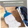 Washable Cleaning Mop Head for Wood and Floor Care, White view 2