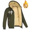 SRZYMJ Men's Parka, Thick Plush-Lined Winter Coat, Transitional Jacket, Casual, Sporty Outdoor, Functional, Softshell, Sweatshirt, Quilted and Fleece Jacket view 2