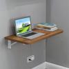JAVYPPT Wall-Mounted Folding Table with Drop Leaf, Brown, 100 cm view 1