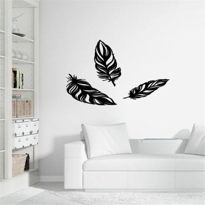 YLLMNOBN Boho Feather Dream Wall Decal for Living Room