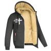 SRZYMJ Men's Winter Jacket with Thick Fleece Lining, Hooded 3-in-1 Softshell Parka view 1
