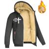 SRZYMJ Men's Winter Jacket with Thick Fleece Lining, Hooded 3-in-1 Softshell Parka view 2