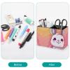 NTVOWPZO PU Leather Pencil Holder for Desk, Chubby Rabbit Pen Cup view 3
