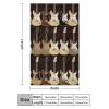 Soft Flannel Throw Blanket, 30 x 50 in, Guitar Pattern view 2