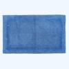 Homescapes Large Blue Bath Mat, XXL 70 x 120 cm, Premium Cotton Reversible Bath Rug view 1