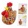 BCOATH Handmade Decorative Glass Chicken Ornament for Tabletop and Housewarming Decor view 4