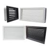 Cold Air Ventilation Grille for Fireplace/Stove, Fixed, 20 x 20 cm, Black view 1