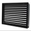 Cold Air Ventilation Grille for Fireplace/Stove, Fixed, 20 x 20 cm, Black view 2