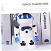 Manual Cartoon Pencil Sharpener for Students, Blue, Compact, ABS and Metal view 4