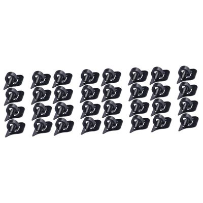 HOMSFOU 32-Piece Bicycle Cable Guides with Self-Adhesive Bases, C-Shaped Clips for Reliable Cable Routing, Suitable for Mountain Bikes and Road Bikes