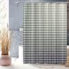 XUEDNGM Mold-Resistant Fabric Shower Curtain 130 x 170 cm, Multicolor Grid view 1